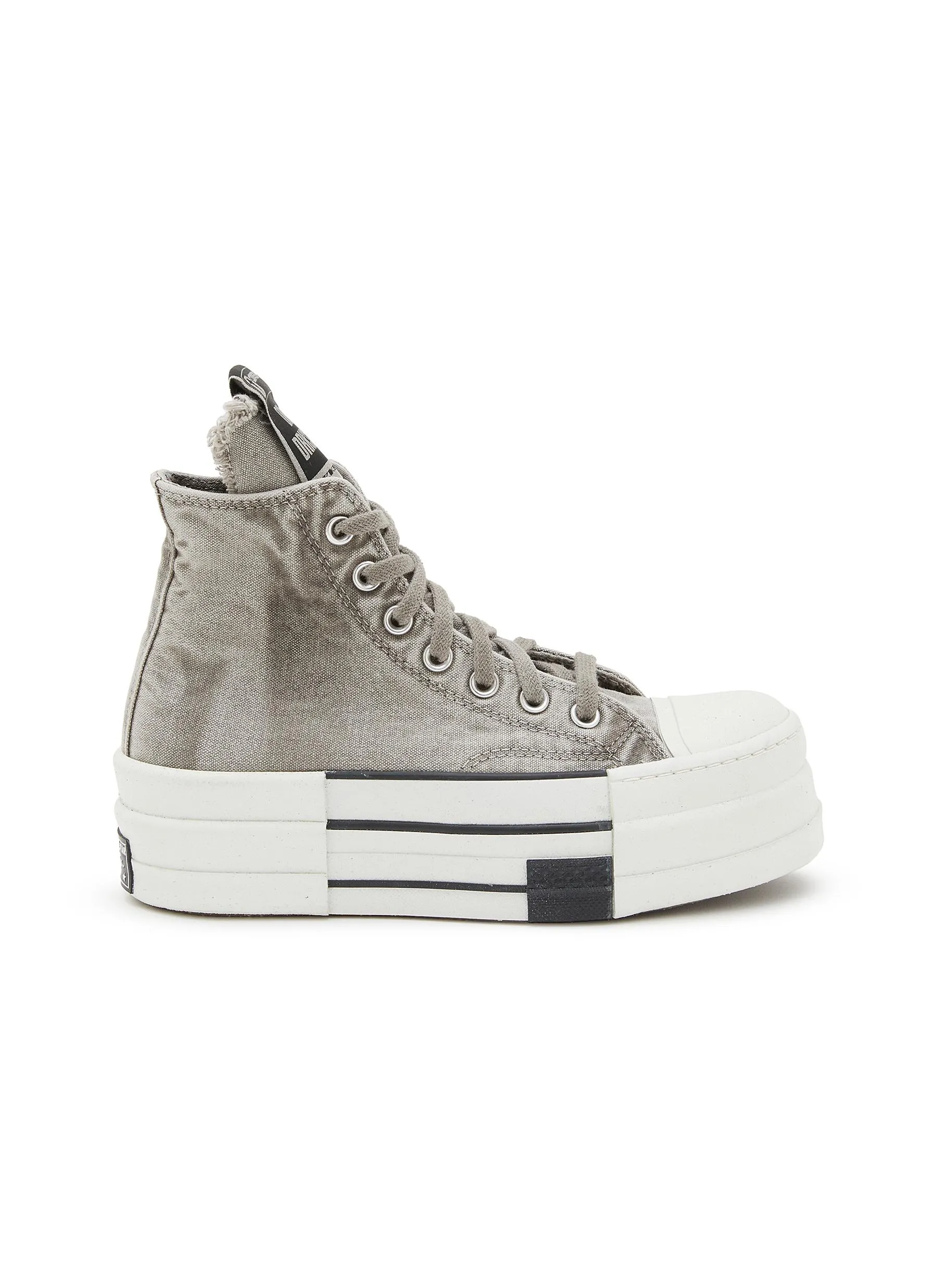 -----------RICK OWENS DRKSHDW  ---- ------------ ----X Converse DBL DRKSTAR Overdyed High Top Sneakers --