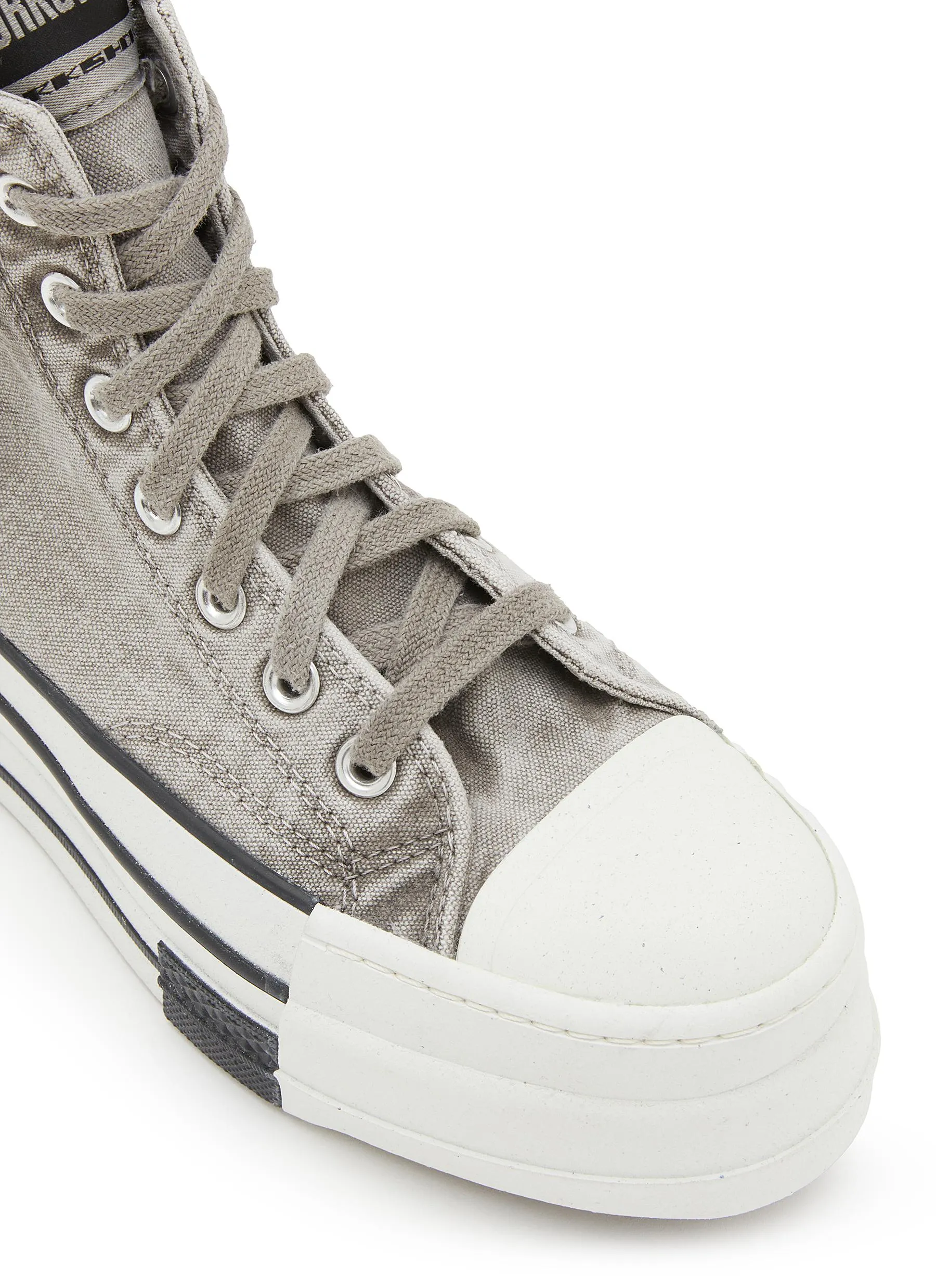 -----------RICK OWENS DRKSHDW  ---- ------------ ----X Converse DBL DRKSTAR Overdyed High Top Sneakers --