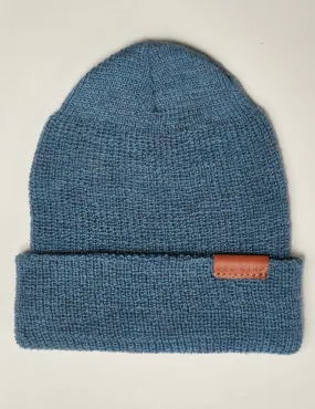 97494 Merino Wool Beanie Hat - Blue Marl