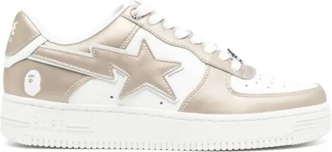 A BATHING APE STA #4 low-top sneakers Gold