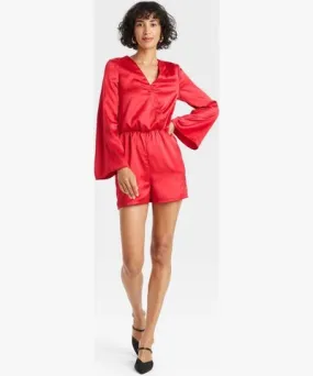 A New Day Women's Long Sleeve Mini Romper