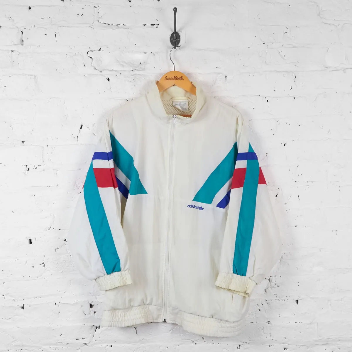 Adidas Shell Tracksuit Top Jacket - White - XL