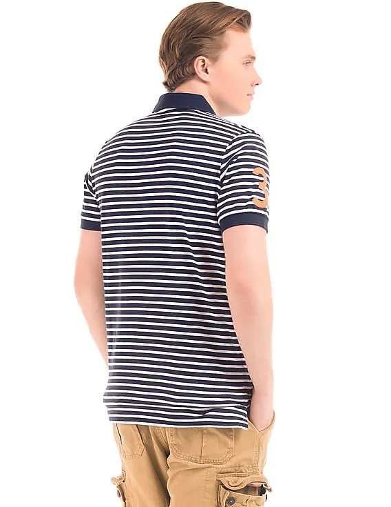 Aeropostale Striped Slim Fit Polo Shirt