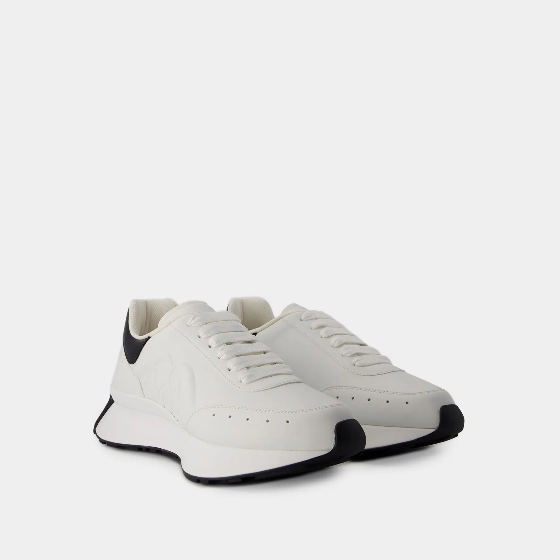 Alexander McQueen  Sprint Runner Sneakers - Alexander McQueen - Leather - White/Black