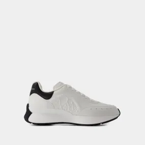 Alexander McQueen  Sprint Runner Sneakers - Alexander McQueen - Leather - White/Black