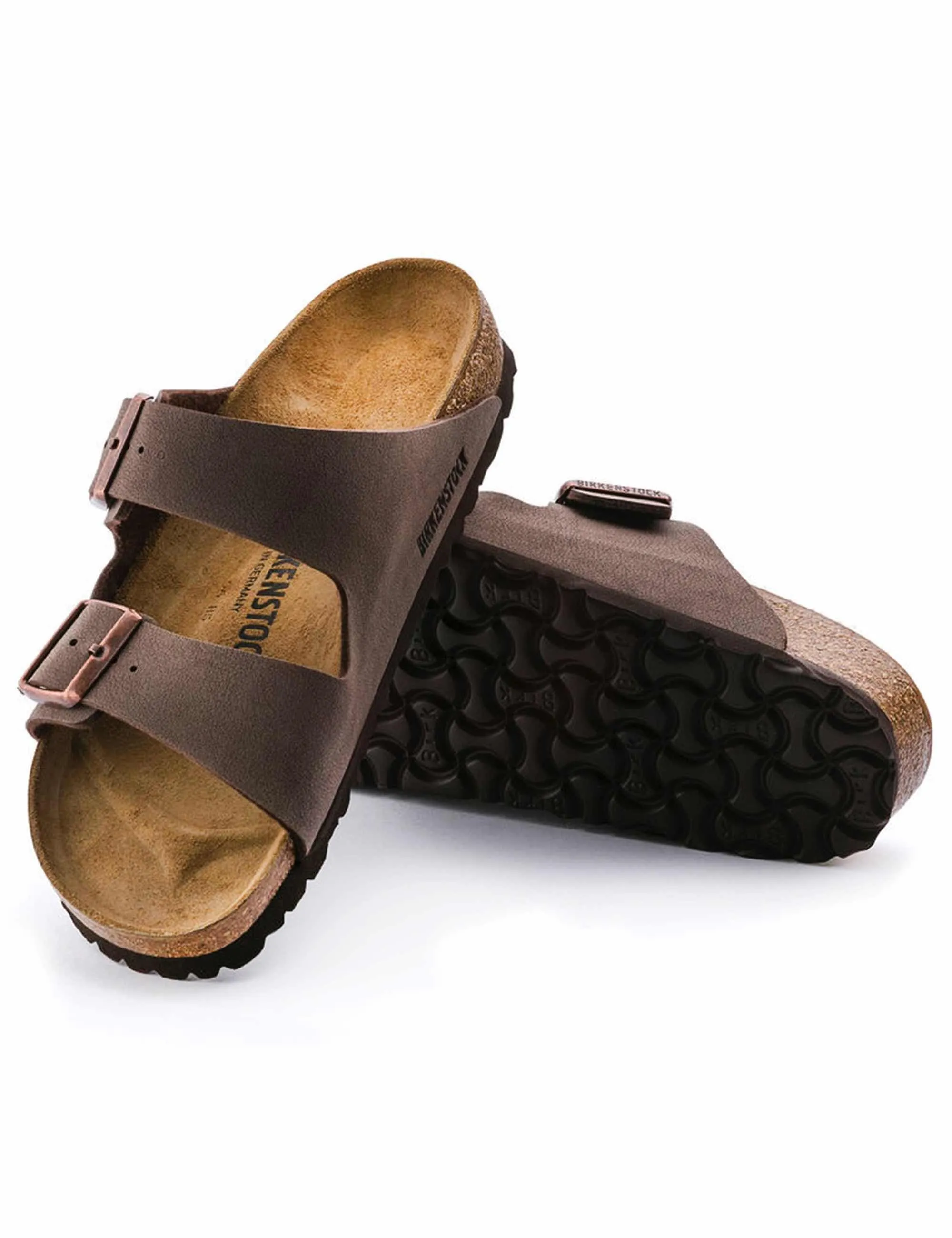 Arizona Vegan Birko-Flor Sandals - Mocha (Regular Fit)