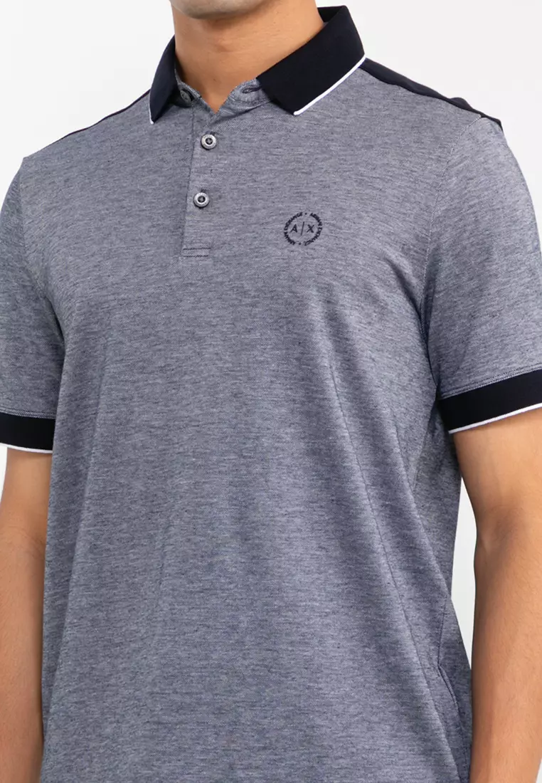 Armani Exchange Colorblock Pique Polo Shirt