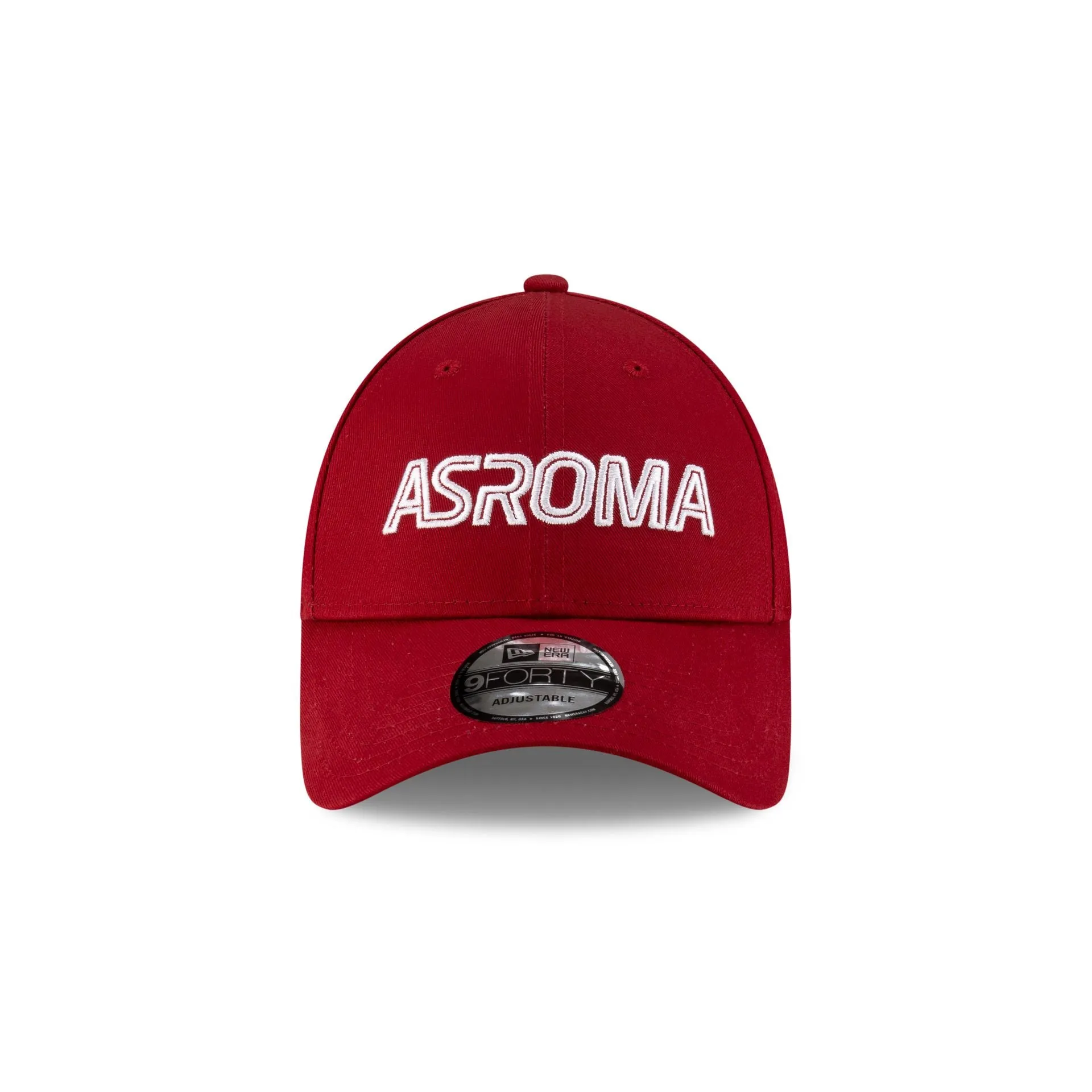 AS Roma Red Wordmark 9FORTY Adjustable Hat