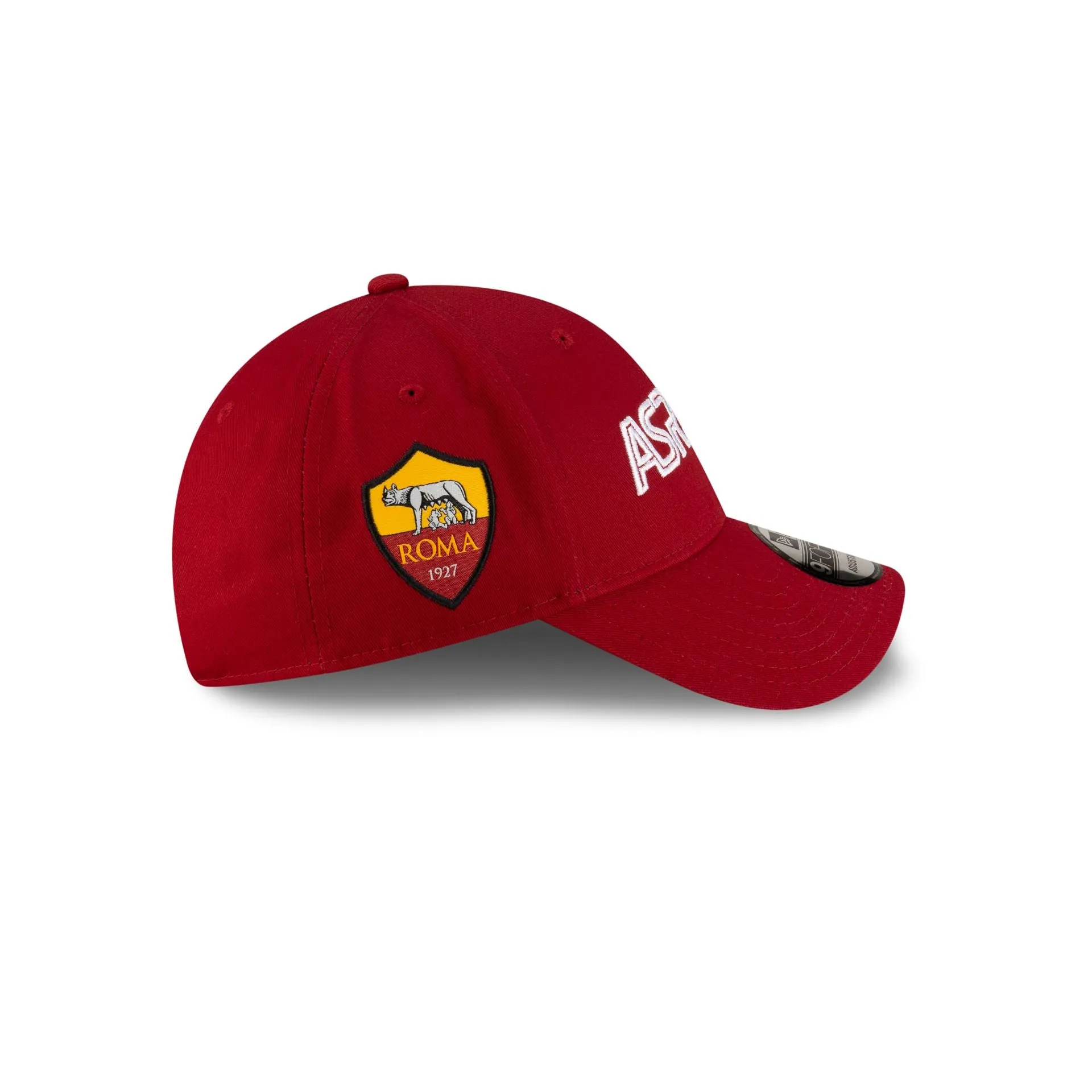 AS Roma Red Wordmark 9FORTY Adjustable Hat