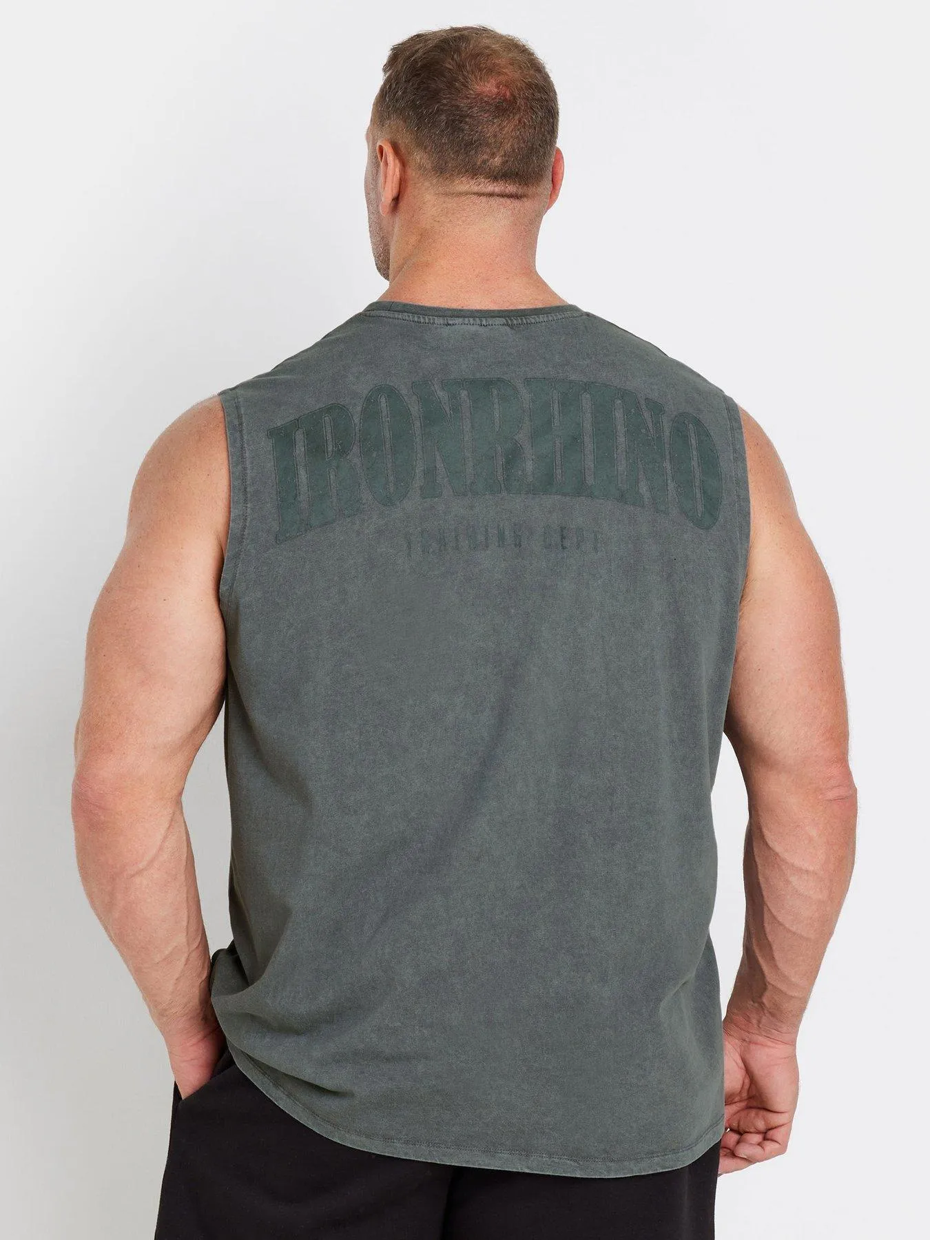 BadRhino Ironrhino Acid Wash Sleeveless Vest