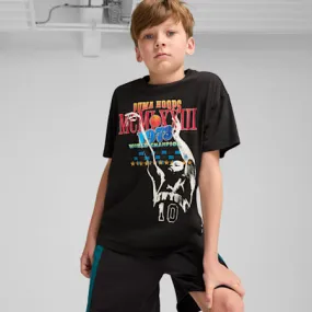 Basketball Crowd Craze Tee - Boys 8-16 years | PUMA Black | PUMA Exclusion List | PUMA 