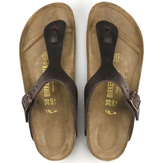 Birkenstock Unisex Gizeh Habana Brown Sandals - Regular Fit