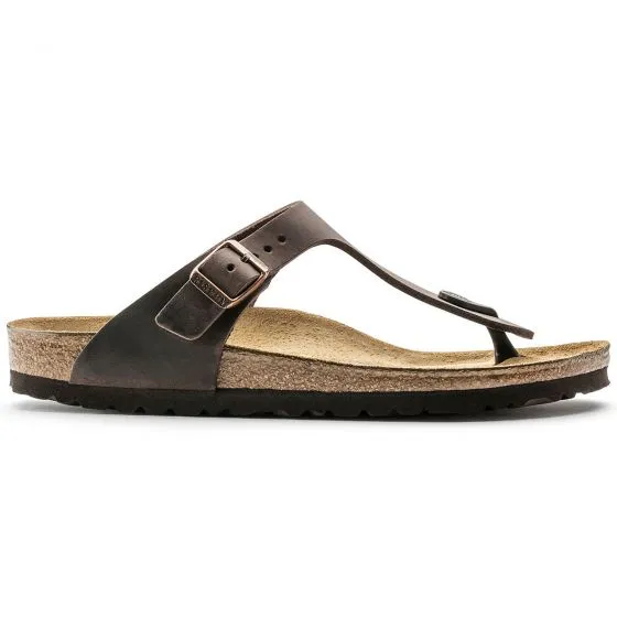 Birkenstock Unisex Gizeh Habana Brown Sandals - Regular Fit