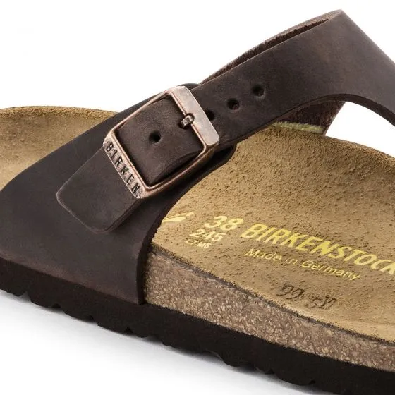 Birkenstock Unisex Gizeh Habana Brown Sandals - Regular Fit