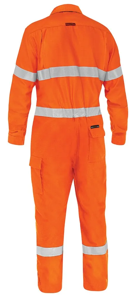 Bisley Workwear BC8478T Apex 185 - Taped Hi-Vis FR PPE2 - Vented Coverall - Orange - 77R