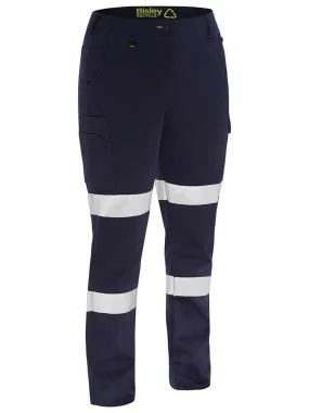 Bisley Workwear BPCL6088T - Women's Taped Biomotion - Recycled Cargo Work Pant - Navy - 6