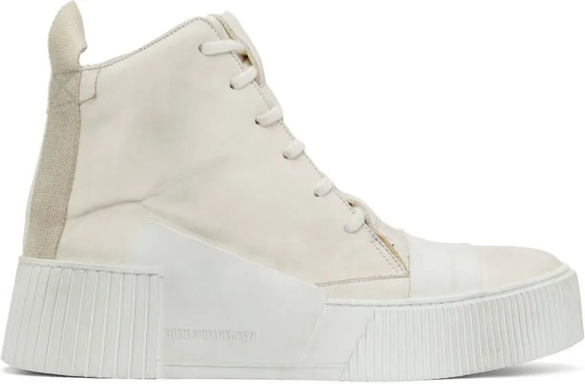 Boris Bidjan Saberi Off-White High Bamba 1.1 Sneakers