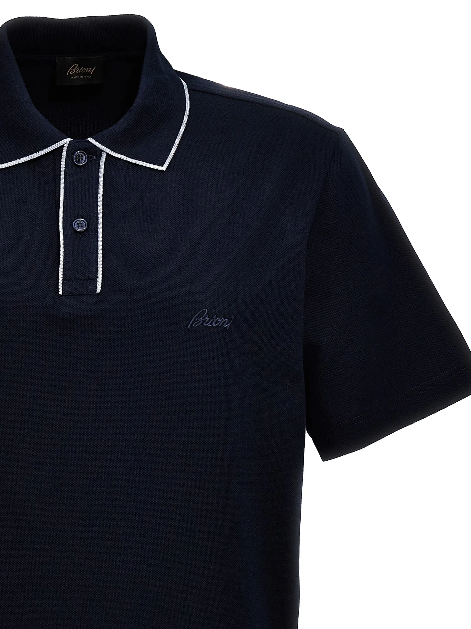 Brioni    Brioni Logo Embroidery Polo Shirt