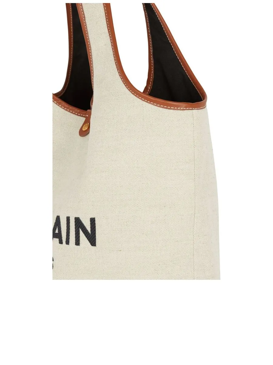 Canvas and Leather B-Army Grocery Bag