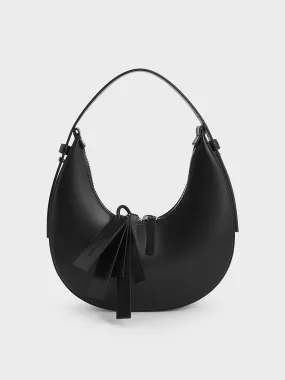 Carey Crescent Hobo Bag - Noir