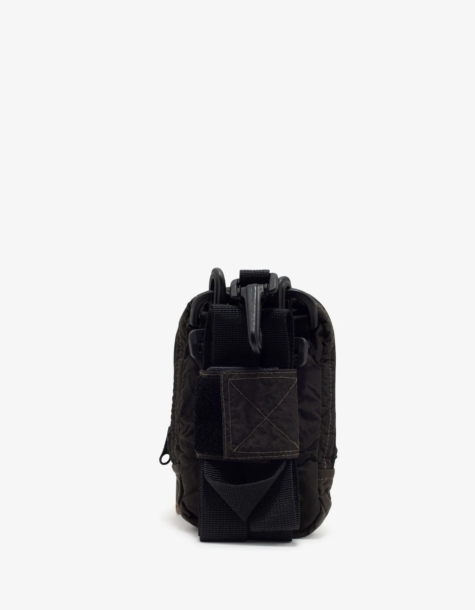 Charcoal Grey Nylon Shoulder Bag