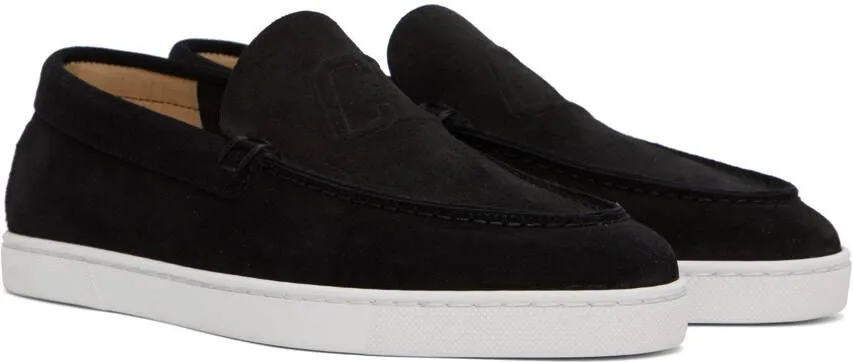 Christian Louboutin Black Varsiboat Sneakers