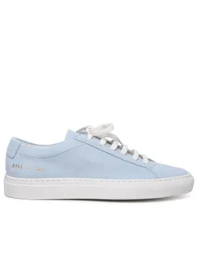 Common Projects    Common Projects 'Contrast Achilles' Baby Blue Suede Sneakers