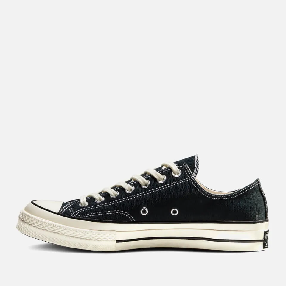 Converse Chuck 70 Ox Trainers - Black/Black/Egret - UK 3 | Coggles