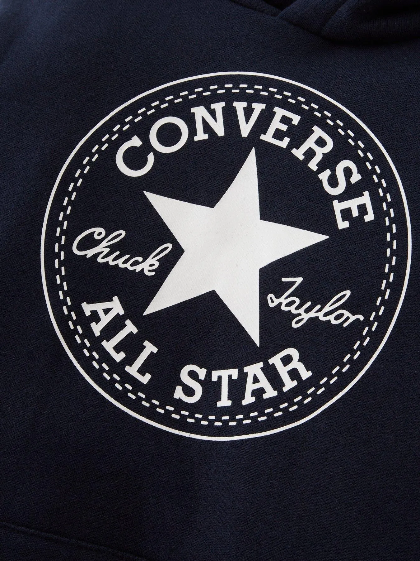 Converse Older Boys Fleece Chuck Patch Core PulloverHoodie - Dark Blue