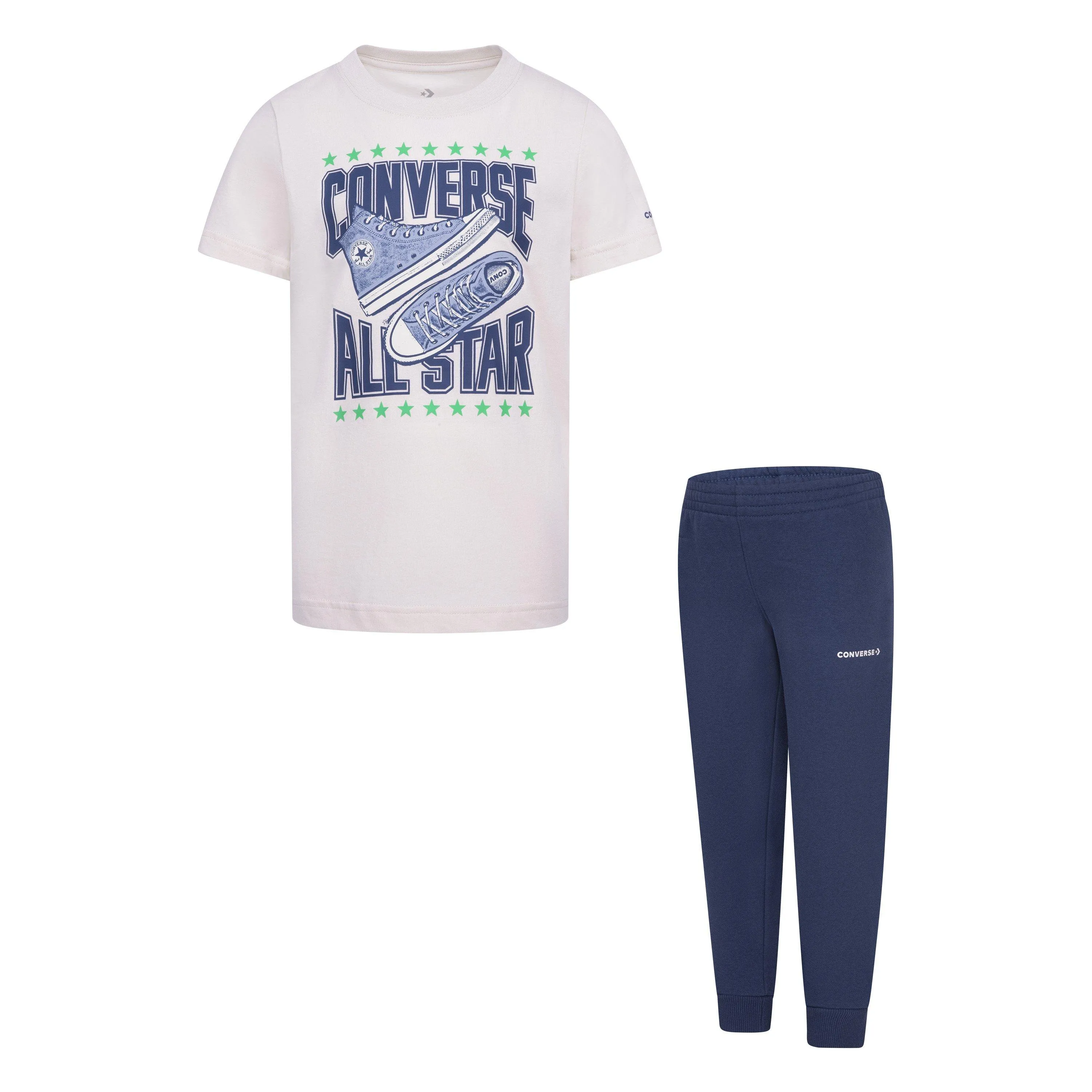 Converse Tee+Jog Set Junior Boys