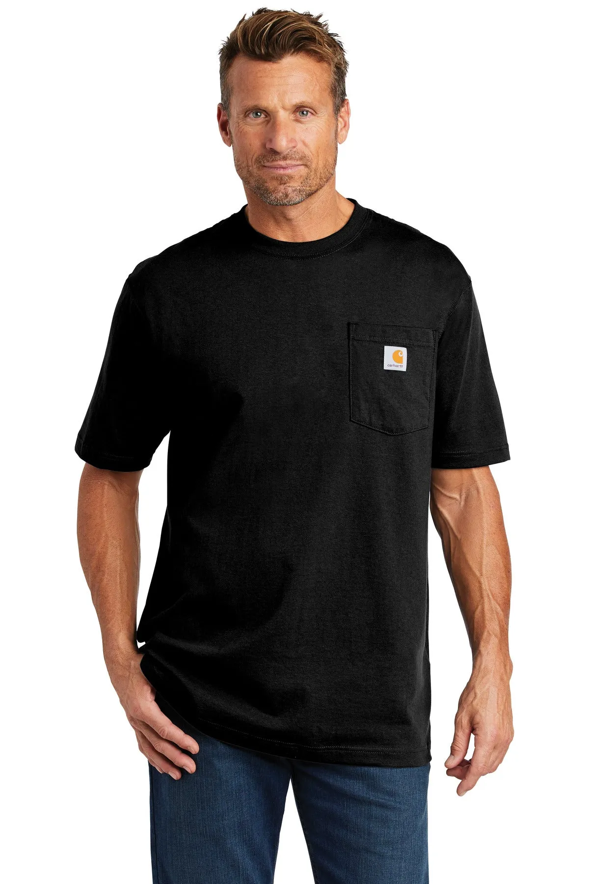 Custom Embroidered - Carhartt  Tall Workwear Pocket Short Sleeve T-Shirt. CTTK87