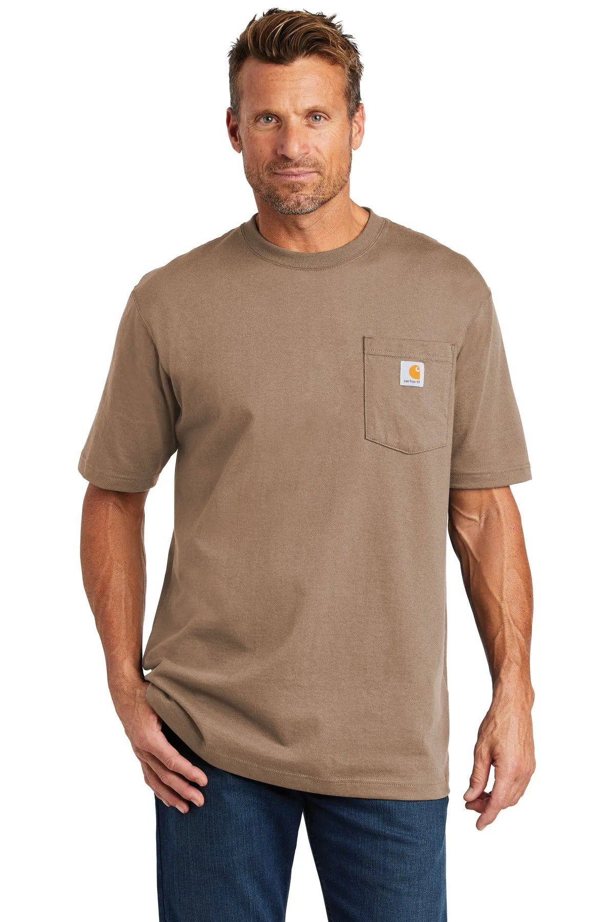 Custom Embroidered - Carhartt  Tall Workwear Pocket Short Sleeve T-Shirt. CTTK87