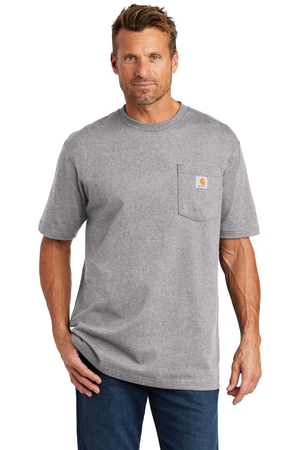 Custom Embroidered - Carhartt  Tall Workwear Pocket Short Sleeve T-Shirt. CTTK87