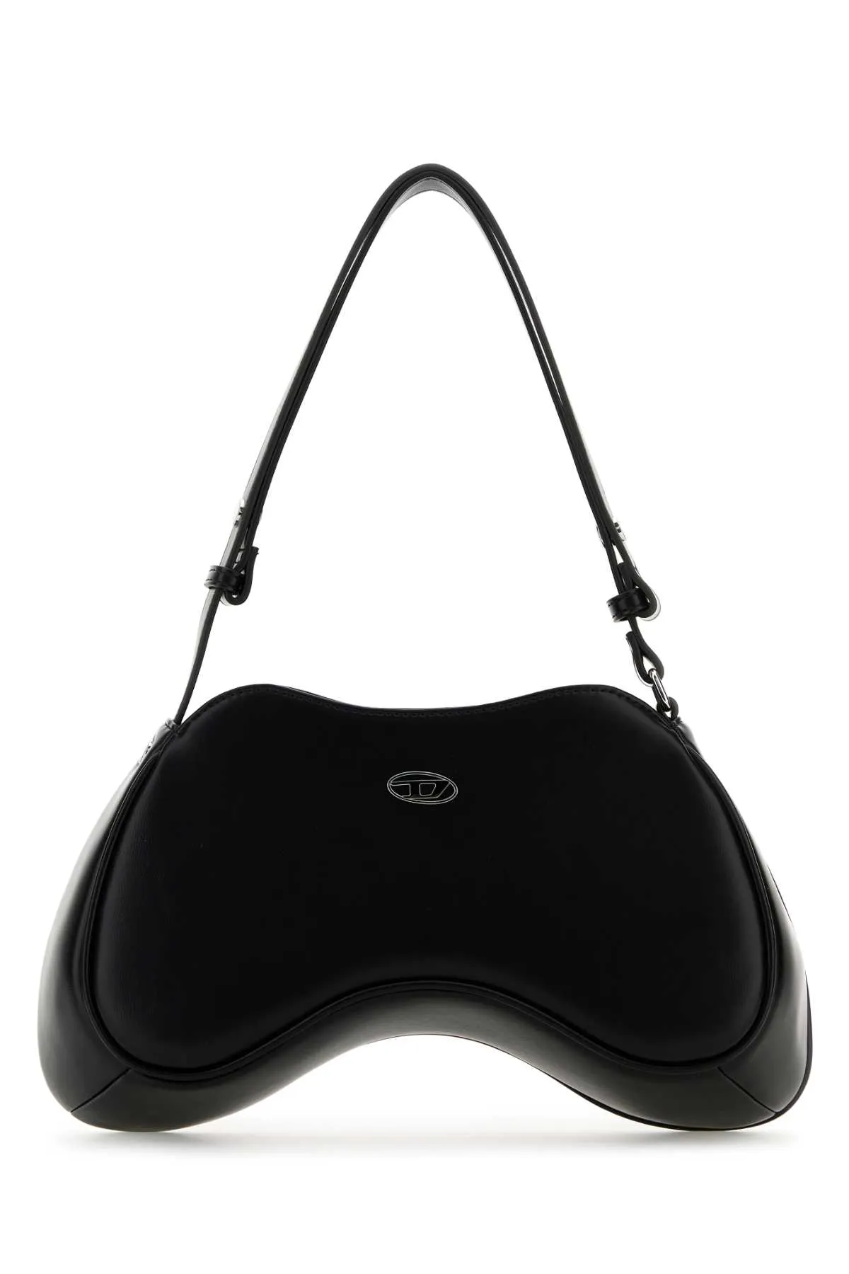 Diesel Black Synthetic Leather Play Shoulder Bag