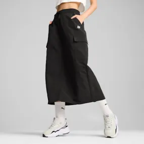 DOWNTOWN Women's Cargo Midi Skirt | PUMA Black | PUMA Shop All Puma | PUMA 