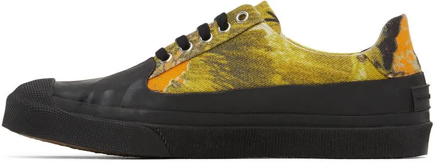 Dries Van Noten Multicolor Floral Canvas Low-Top Sneakers