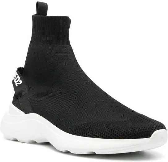 DSQUARED2 Fly high-top sock sneakers Black