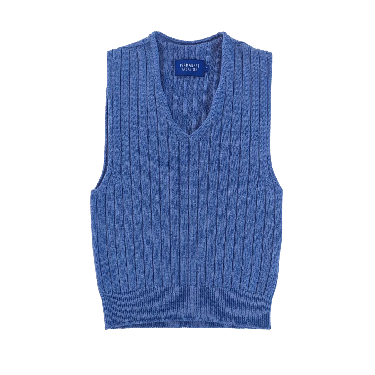 Echo Knitted Vest - Pure Blue