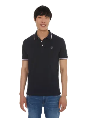 Eden park   Cotton polo shirt  - Blue