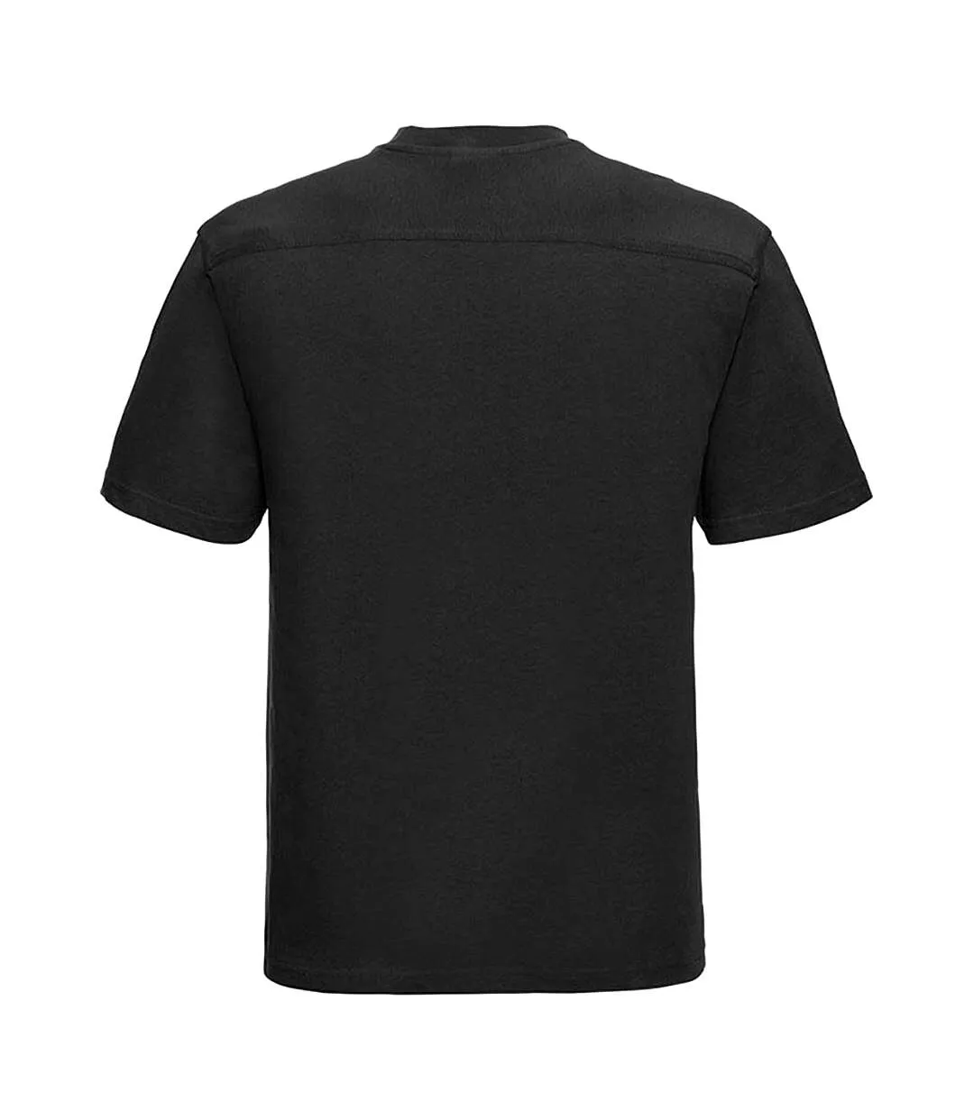 Europe mens workwear short sleeve cotton t-shirt black Russell