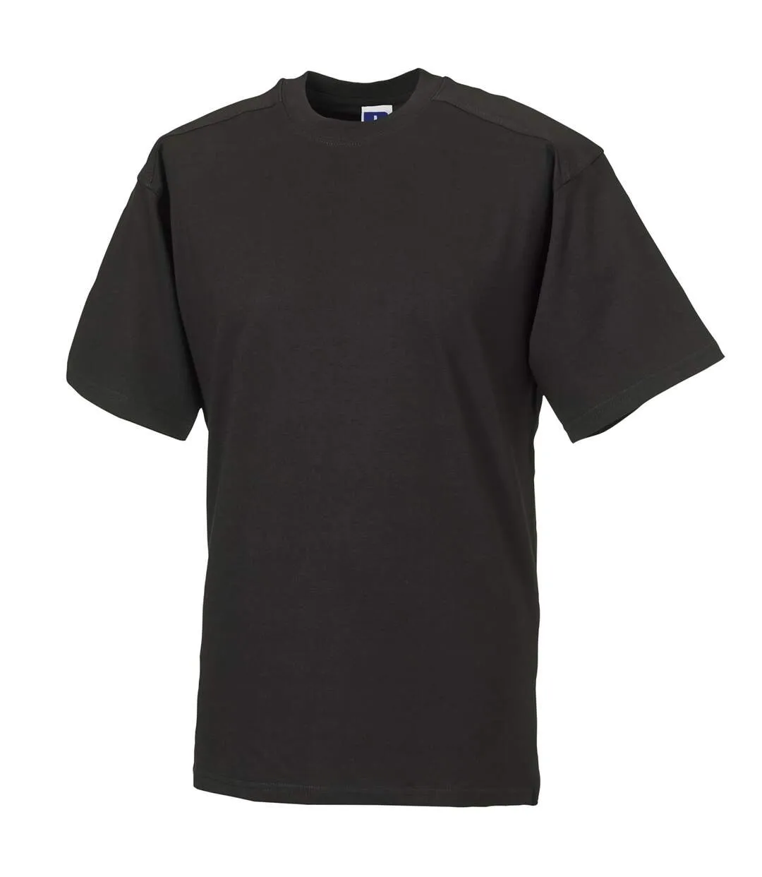 Europe mens workwear short sleeve cotton t-shirt black Russell