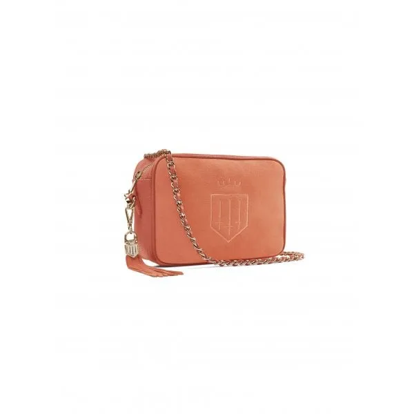 Fairfax & Favor Womens Finsbury Cross Body Bag in Melon Suede