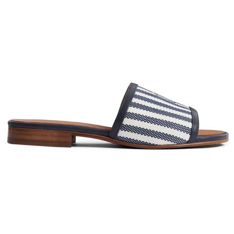 Fairfax and Favor Heacham Ladies Sandals - Navy Stripe