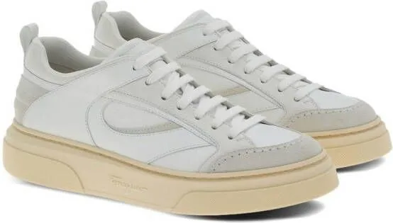 Ferragamo panelled low-top sneakers White