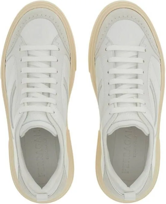 Ferragamo panelled low-top sneakers White