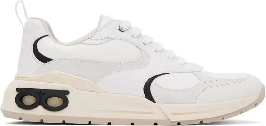 Ferragamo White Cosimina Sneakers