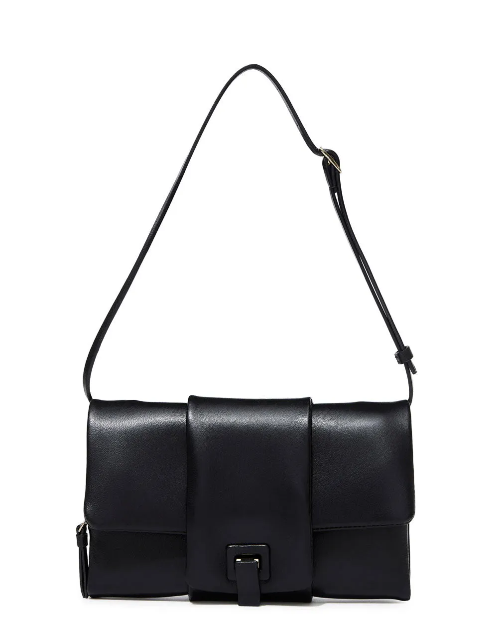 Flip Shoulder Bag in Black