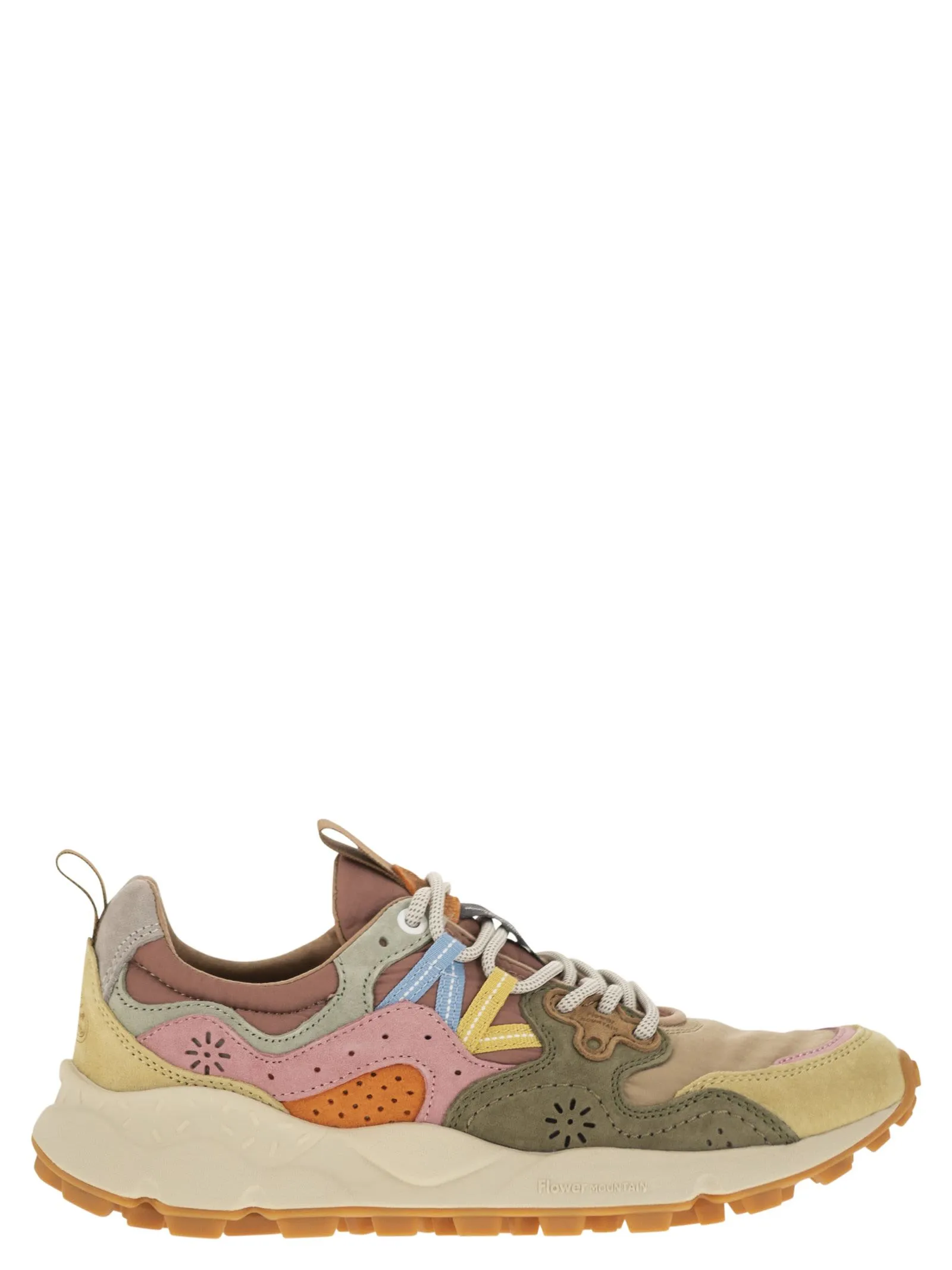 Flower Mountain Yamano 3 - Sneakers In Suede And Technical Fabric