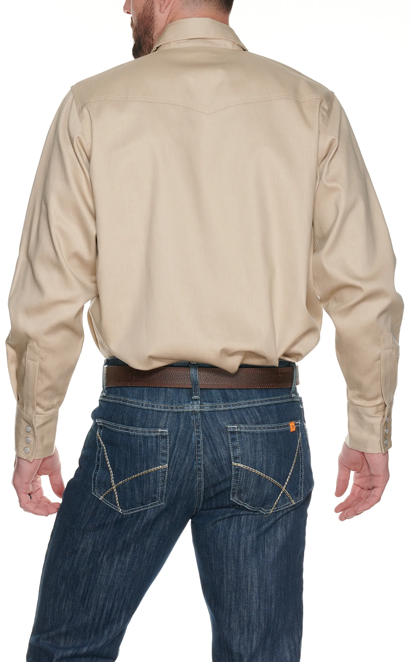 Forge Workwear FR Men's Stone Long Sleeve Work Shirt