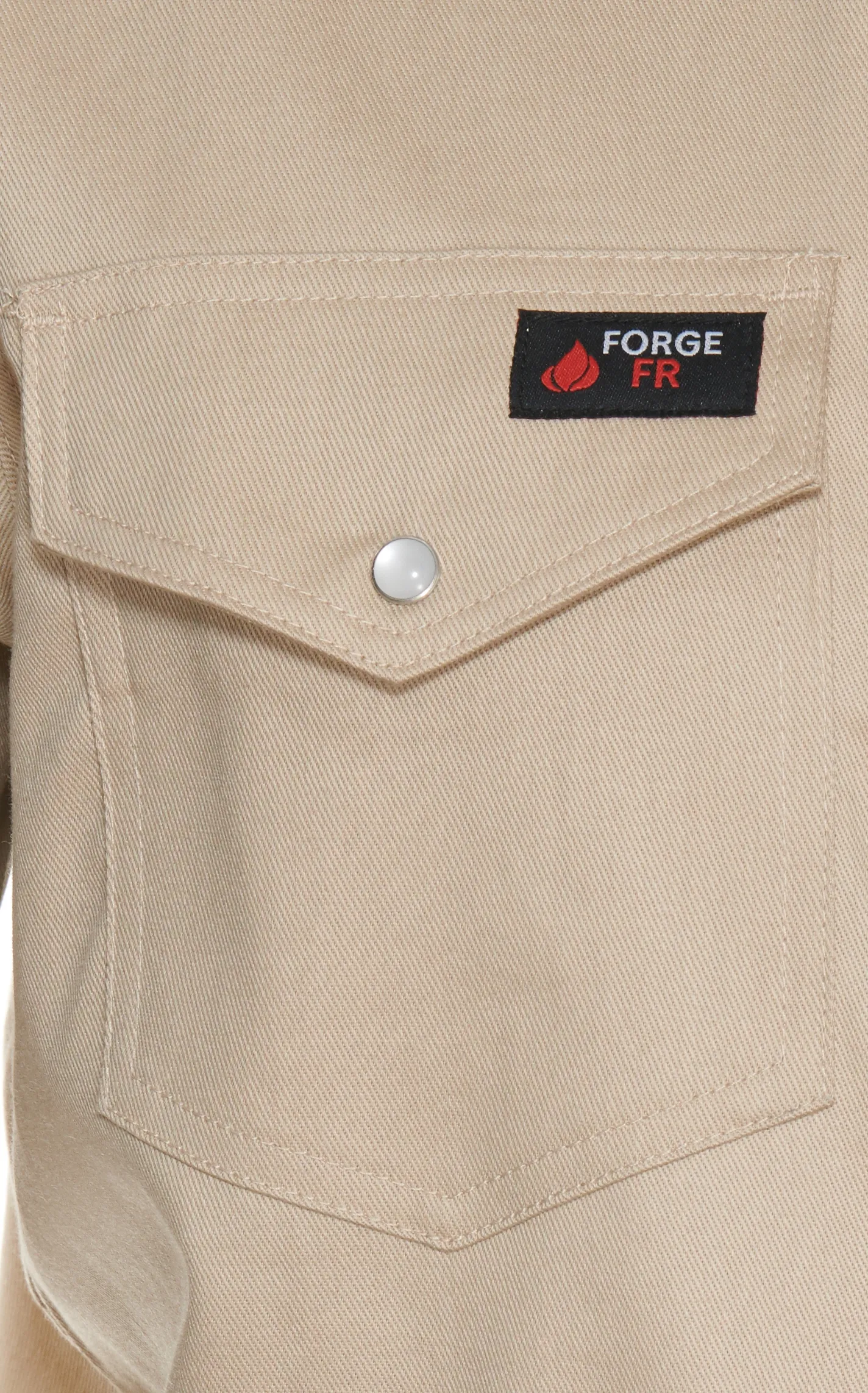 Forge Workwear FR Men's Stone Long Sleeve Work Shirt